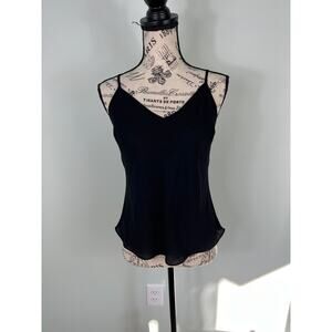 Black slightly sheer Camisole tank top